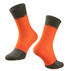 Čarape FORCE MOVE, orange-zelena L-XL/42-46