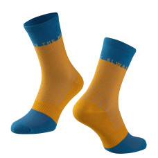 Čarape FORCE MOVE, žuta-plava L-XL/42-46